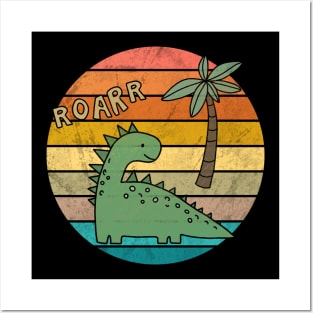 Dinosaur drawing Posters and Art